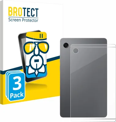 Produktbild von 3x BROTECT Schutzglas für Samsung Galaxy Tab A11 8.7" (Rückseite) Schutzfolie Panzer Folie Glas Display Schutz klar