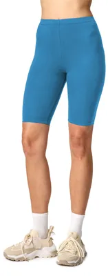 Produktbild von Merry Style Damen Kurze Leggings aus Viskose MS10-145(Blau, L)