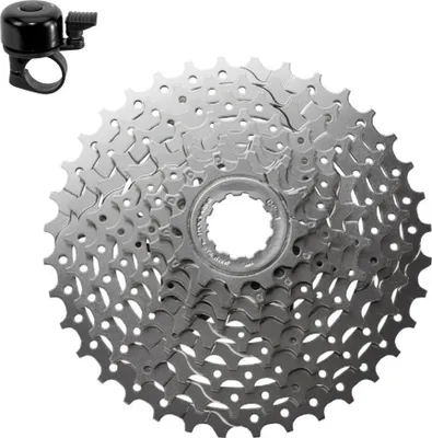 Produktbild von Shimano Alivio Kassetten CS-HG400 9-Fach 11-28 Zähne inkl. Fahrradklingel