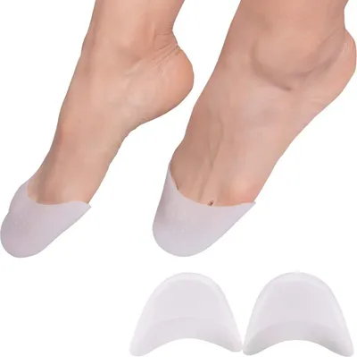 Produktbild von 2 Paar Silikon Zehenkappen – Soft Gel Zehenschoner für Ballett, Spitzenschuhe, High Heel Pumps – Schmerzlinderung und Schutz (4 Stück)