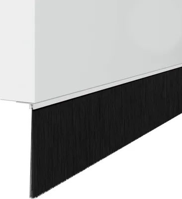 Image de Brosses d'étanchéité pour porte à visser 2 pcs Blanc 100 cm
