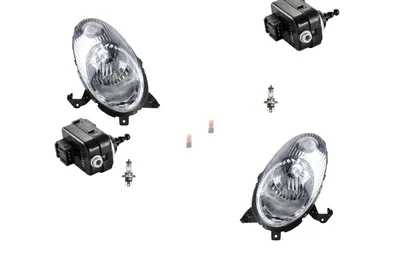 Produktbild von Scheinwerfer passend für Nissan Micra K12 03-05 Leuchtmittel Li Re m. Stellmotor 26060AX700 26060BC50B 26010AX700 26010BC50B 8566152010 26056AX Johns