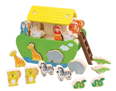 Produktbild von EverEarth Noah's ark, 2 Jahr(e), Buche, Mehrfarbig