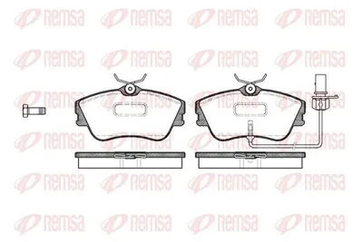 Produktbild von REMSA Bremsbeläge Satz Vorne Bremsklötze für VW Transporter IV Bus (70B, 70C, 7DB, 7DK, 70J, 70K, 7DC, 7DJ) 0480.21