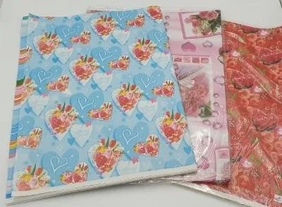 Zdjęcie produktu dla papier pakowy 60szt KOLOROWY 52x74cm