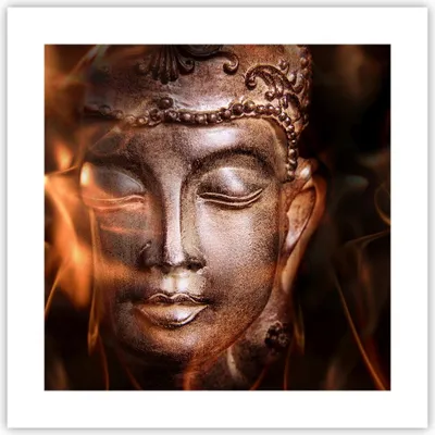 Produktbild von Poster - Poster ohne Rahmen - Buddha Statue Geheimnis - 40x40 cm - Wand Bild - Wanddeko - Wandbilder - Kunstposter - Wandposter - Bilder - Kunstdruck - Wanddekoration - Wandbild - P2XAC40x40-2620