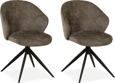 Produktbild von Esszimmerstuhl Jane - Taupe (2er-Set)