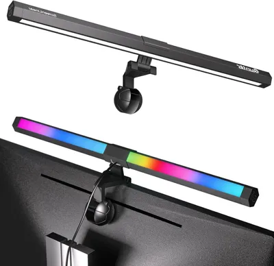 Immagine prodotto di Lampada per monitor - Illuminazione da scrivania USB - Comfort per gli occhi - Temperatura di colore regolabile - 40 cm - Nero