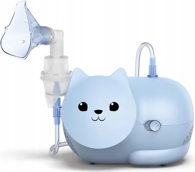 Produktbild von OMRON Nami Cat Inhalationsgerät – Inhalationsgerät kinder, leistungsstarker Kompressor für schnelle und effektive Behandlung von Atemwegserkrankungen