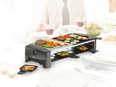 Produktbild von Princess Raclette-Steingrill mit 8 Pfannen 1300 W 162820