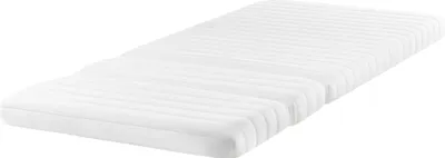 Produktbild von BELIANI Schaummatratze für Mitwachsende Kinderbetten Weiß 90 x 130/160/200 cm Mittel Härtegrad PolyurethanSchaum für Kinder Abnehmbarer Bezug