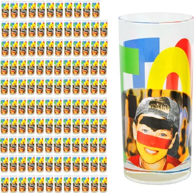 Zdjęcie produktu dla zestaw 120 szklanek do wody Face Tatoo