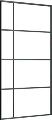 Obrázok produktu pre vidaXL Posuvné dvere ESG sklo a hliník matné 102,5x205 cm čierne