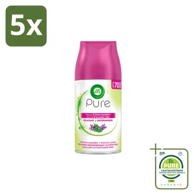 Immagine prodotto di 5 ricariche per diffusore automatico Air Wick Freshmatic - Fragranza rilassante - 250 ml - Confezione grande - 5 pezzi
