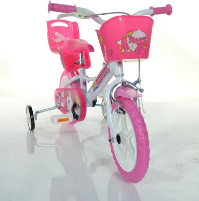 Produktbild von 12 Zoll Kinderfahrrad Mädchenfahrrad Dino Bikes  Unicorn Einhorn