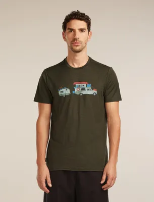 Image de ICEBREAKER T-shirt à manches courtes Men Merino 150 Tech Lite SS Transportage DK LODEN DK LODEN M