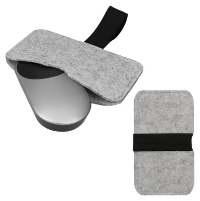 Produktbild von kwmobile Tasche kompatibel mit Apple Magic Mouse 1 / Magic Mouse 2 / Logitech Pebble Wireless Hülle - Filz Cover für Computer Maus - Schutzhülle für