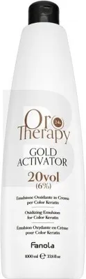 Produktbild von Fanola Oro Therapy 24k Gold Activator Oro Puro Entwicklungsemulsion für alle Haartypen 6% 20 Vol. 1000 ml