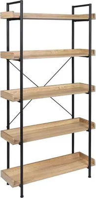 Produktbild von Luxiqo Bücherregal - Bücherschrank - Regal - Industrielles Bücherregal - Kinderbücherregal - Schrank - Lagerschrank - Schränke - 91 x 25,5 x 173 cm