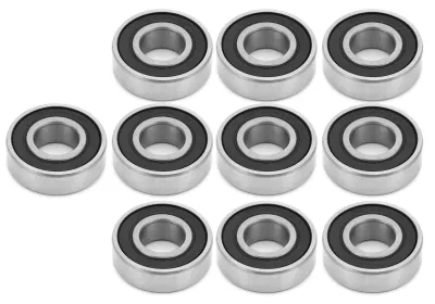10x 6202-RS Rillenkugellager, Stahl, 15 mm Bohrung