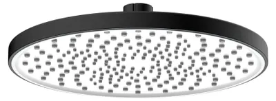 Produktbild von Avapax | Duschkopf - Rund - 22,5 Cm - Schwarz Matt - Abs - Korrosionsbeständig