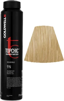 Produktbild von Goldwell Topchic The Naturals, Blond, 9N, Very Light Blonde, Unisex, 250 ml, Alle Haare