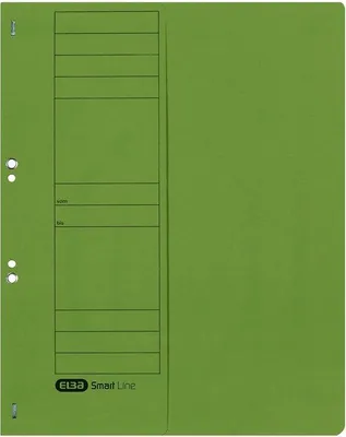 Image de Farde à oeillets commerciale demi-couverture avant carton vert paquet de 50 pièces