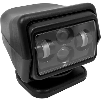 Obrázek produktu pro Námořní LED reflektor – lodní reflektor – 60 W, 8000 lm, dálkové ovládání, otočný o 360°/120°, dosah 600 m, vodotěsný – černý