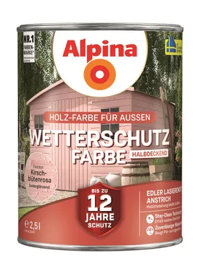 Produktbild von Alpina Wetterschutzfarbe 2,5 L kirschblütenrosa