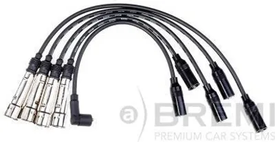Produktbild von BREMI 274 Zündkabelsatz Zündleitungssatz für AUDI 80 Limousine (8C2, B4) 80 (89, 89Q, 8A, B3) Cabriolet (8G7, B4) 80 Avant (8C5, B4) COUPE (89, 8B)
