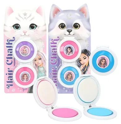 Image de 1 set de craies pour cheveux TOPModel Beauty and Me, 2 couleurs par set, 2,1 g par couleur, facilement lavable