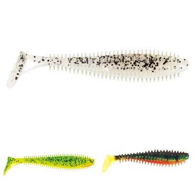 Obrázek produktu pro Fox Rage Spikey Shad měkká nástraha, barva:Lemon Tiger, délka cm:6.00
