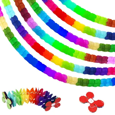 Papierschlangen, 6 Stück, bunte Girlanden, Partydekoration