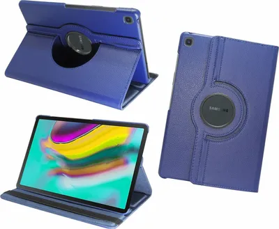 Produktbild von 360 Schutz Tablet Cover für Samsung Galaxy Tab S5e 10,5 Zoll ( SM-T720 / SM-T725 ) Tasche Hülle Tabletschale Case Etui Rotierbar mit Ständer Blau