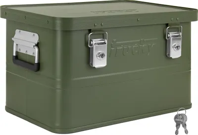 Produktbild von Aluminium Box mit Deckel Grün Alu Kiste Box Alukiste 30 Liter Transportbox Metallbox Alu Aufbewahrungsbox Boxen Abschliessbar Metallkiste Trucky