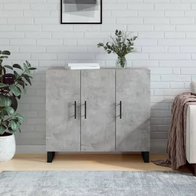 Produktbild von vidaXL Sideboard Betongrau 90x34x80 cm Holzwerkstoff