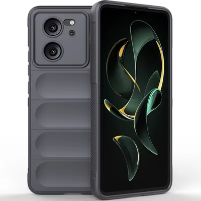 Immagine prodotto di Custodia per Xiaomi 13T / 13T Pro / Redmi K60 Ultra Soft TPU Silicone antiurto copertura antiscivolo Grigio Scuro