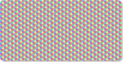 Produktbild von MuchoWow® Schreibtischunterlage Sechseck - Regenbogen - Muster 80x40 cm - XXL Mauspad - Gaming Mauspad