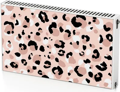 Produktbild von Leopardenillustration – Magnetische Heizkörperabdeckung – 100x60 cm – Magnet Heizkörperabdeckung – 3D Würfel – Heizkörperverkleidung – Magnetische Wandverkleidung – Wetterfest