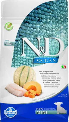 Obrázek produktu pro N&D OCEAN DOG Puppy Mini Codfish & Pumpkin &Melon 800g