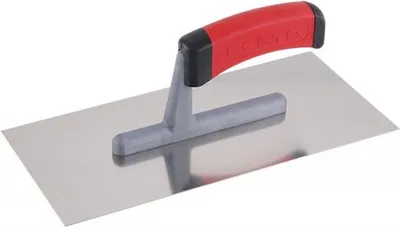 Produktbild von Glättkelle Edelstahl mit Softgriff 280 x 130 mm, rostfrei Glätter Glättekelle 28 x 13