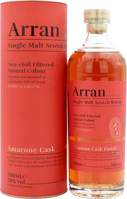 Produktbild von Arran Single Malt Scotch AMARONE CASK FINISH 50% Vol. 0,7l in Geschenkbox