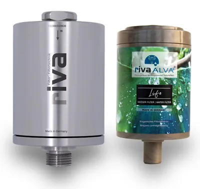 Produktbild von rivaALVA LIFE Trinkwasserfilter | Blockaktivkohlefilter, Edelstahlgehäuse