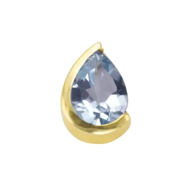Produktbild von F Anhänger 375/- Gold 0,8cm gelb 371340686
