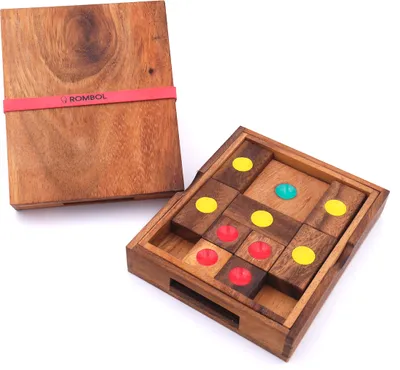 Produktbild von Khun Pan, groß, ein schwieriges Schiebespiel aus Holz