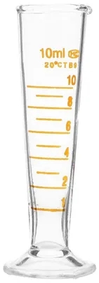 Productafbeelding van Maatbeker van glas, 10 ml, met schaalverdeling, geschikt voor keuken en laboratorium