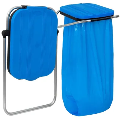 Produktbild von Müllsackhalter Wandhalterung Abfallsackhalter Wallfix 120 bis 130 l Blau ARTEX