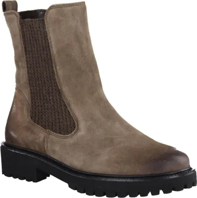 Produktbild von Paul Green 8270-030 Stiefelette gefüttert, Damen, Leder, Earth (Braun) - Damenschuhe Modische Stiefelette / Boots, Braun, leder (soft suede), absatzh&oumlhe: 20 mm