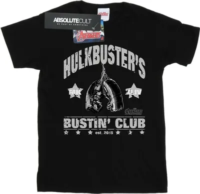 Produktbild von Marvel - "Hulkbuster's Bustin' Club" T-Shirt für Damen BI10745 (L) (Schwarz)
