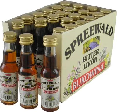 Produktbild von Spreewälder Bukowina - Bitterlikör 24er Pack (24 x 2 cl / 32 % vol.)